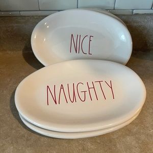 Rae Dunn Appetizer Plates - Christmas